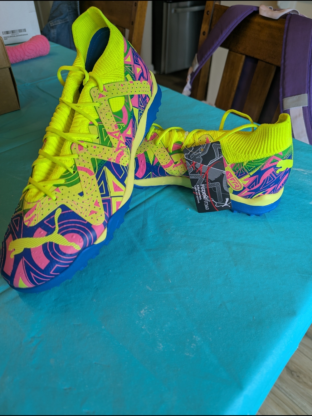 Puma Men's Neon Yellow Multicolor Athletic Sneakers
